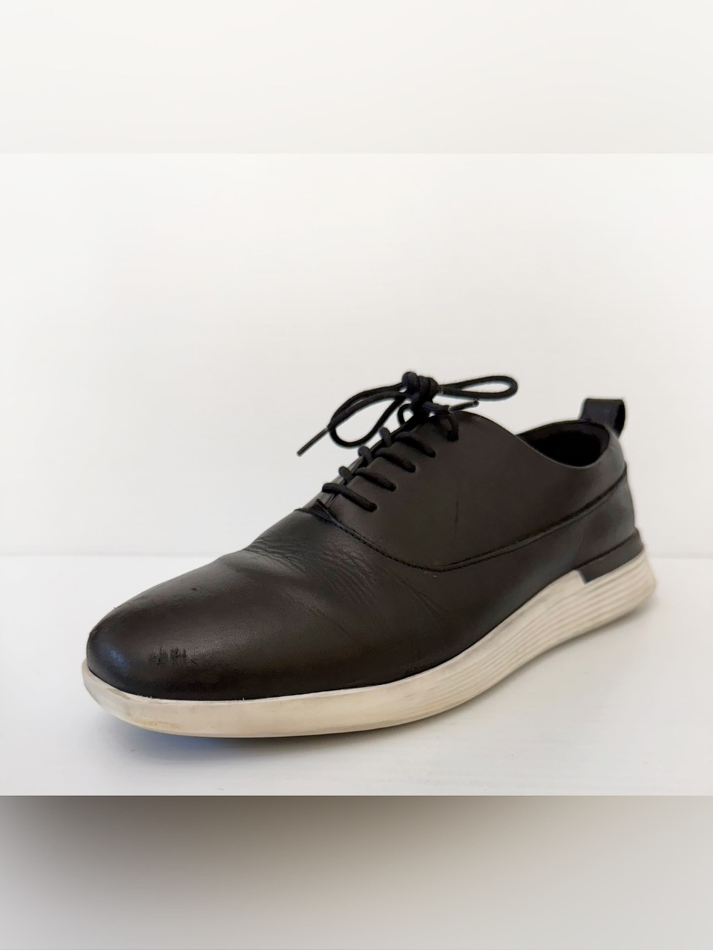Wolf & Shepherd - Men's Black Leather Crossover Longwing Shoes - 9